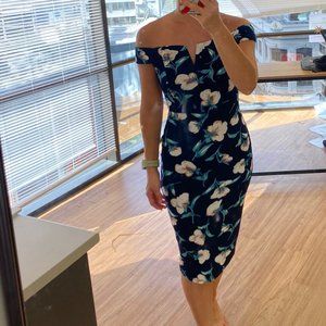 Floral Off The Shoulder Dress